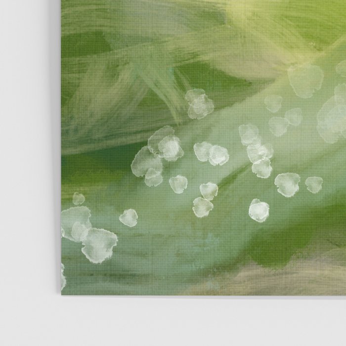 green abstract landscape art Poster Gallery Image 3