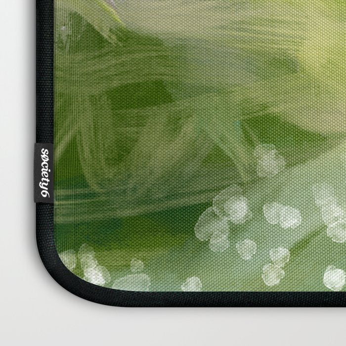 green abstract landscape art Laptop Sleeve Gallery Image 3