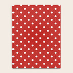 Polka Dot Classic Pattern in Red and White Notebook Gallery Image 4