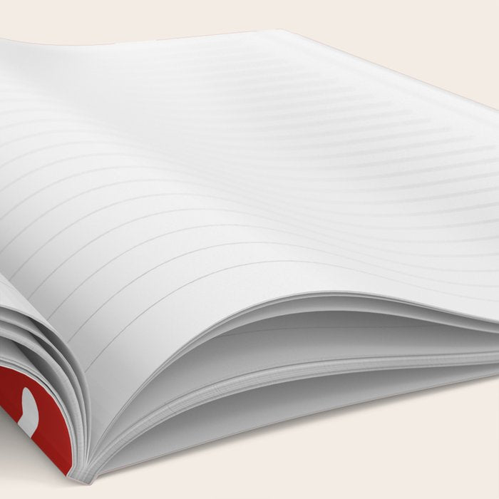 Polka Dot Classic Pattern in Red and White Notebook Gallery Image 2