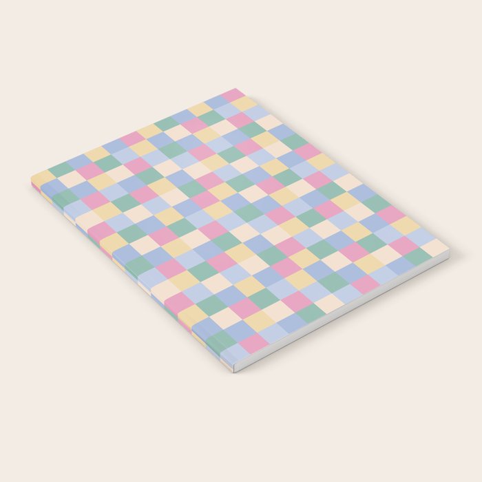 Bold Pastel Checks Pattern - Small XXXII Notebook Gallery Image 2