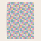 Bold Pastel Checks Pattern - Small XXXII Poster Gallery Image 4