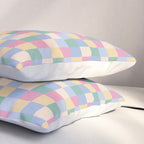 Bold Pastel Checks Pattern - Small XXXII Pillow Sham Gallery Image 3