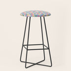 Bold Pastel Checks Pattern - Small XXXII Stool Gallery Image 1