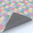 Bold Pastel Checks Pattern - Small XXXII Rug Gallery Image 4
