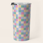 Bold Pastel Checks Pattern - Small XXXII Travel Mug Gallery Image 3