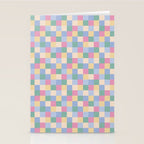 Bold Pastel Checks Pattern - Small XXXII Stationery Card Gallery Image 2