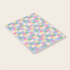 Bold Pastel Checks Pattern - Small XXXII Notebook Gallery Image 3