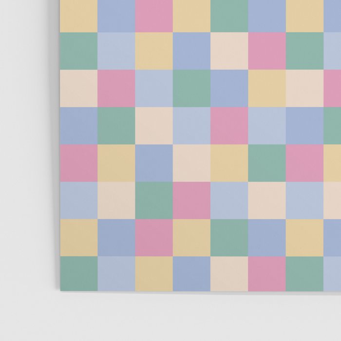 Bold Pastel Checks Pattern - Small XXXII Poster Gallery Image 3