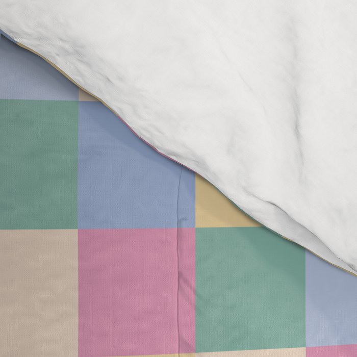 Bold Pastel Checks Pattern - Small XXXII Comforter Gallery Image 4
