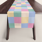 Bold Pastel Checks Pattern - Small XXXII Table Runner Gallery Image 1