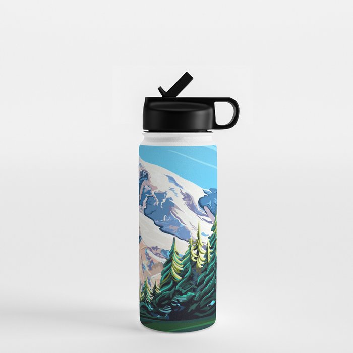 Wildflowers on Mount Rainier Water Bottle Gallery Image 1