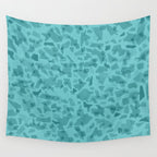 Turquoise Terrazzo Tile Wall Tapestry Gallery Image 4