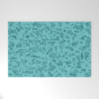 Turquoise Terrazzo Tile Welcome Mat Gallery Image 1