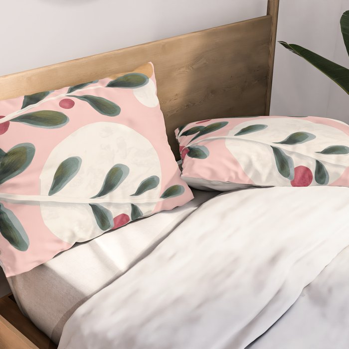 Soft Berry Branches Pillow Sham Gallery Image 2