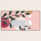 Soft Berry Branches Desk Mat Gallery Image 1