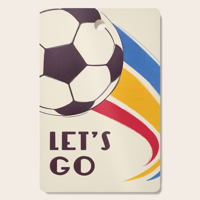 Let's Go - Soccer Illustration Cutting Board Gallery Image 1