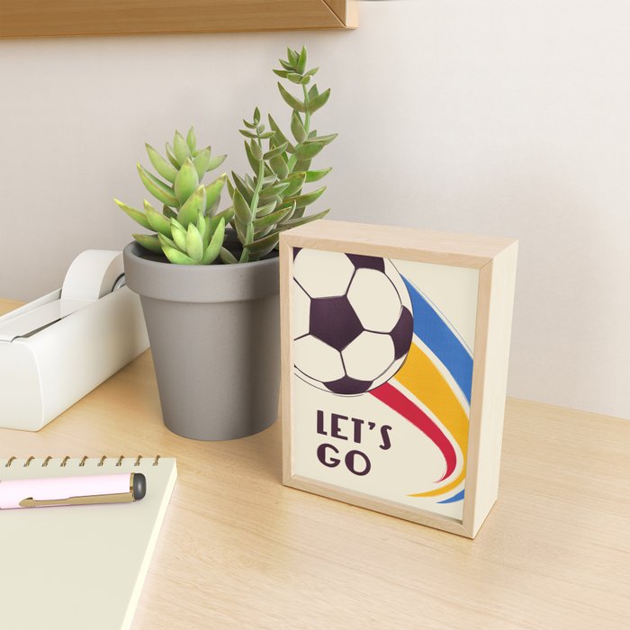 Let's Go - Soccer Illustration Mini Art Print Gallery Image 2