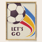 Let's Go - Soccer Illustration Serving Tray Gallery Image 1
