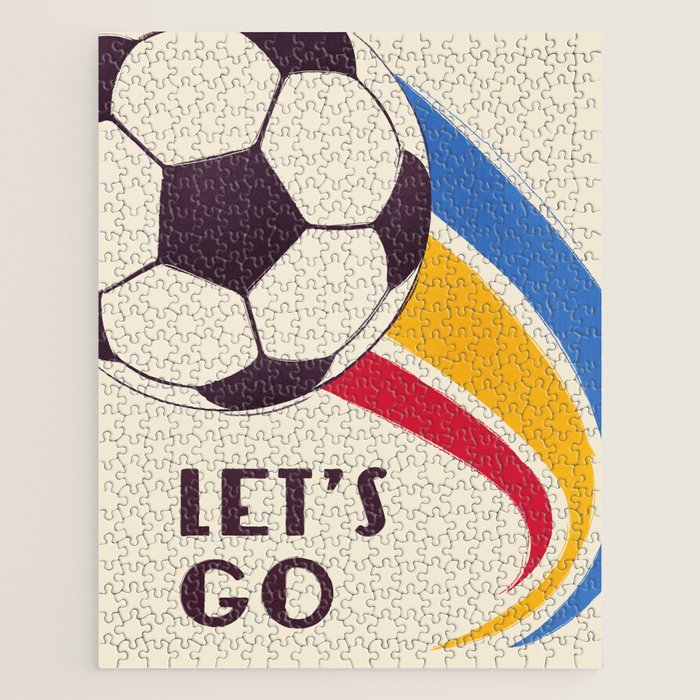 Let's Go - Soccer Illustration Jigsaw Puzzle Gallery Image 1
