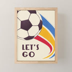 Let's Go - Soccer Illustration Mini Art Print Gallery Image 1