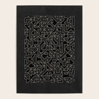 Black and White Geometric Abstract Artwork Poster Gallery Image 4