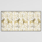 Swedish Dala Horses - Gold Palette Desk Mat Gallery Image 3