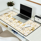 Swedish Dala Horses - Gold Palette Desk Mat Gallery Image 2