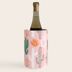 Retro hand drawn cactus plant pattern Wine Chiller Gallery Image 2