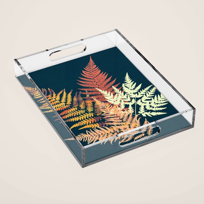 Autumn Fern Acrylic Tray Gallery Image 1