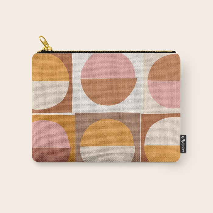 Minimal abstract sun and moon collage Carry All Pouch Gallery Image 1