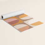 Minimal abstract sun and moon collage Yoga Mat Gallery Image 2