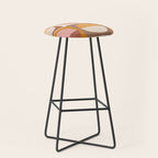 Minimal abstract sun and moon collage Stool Gallery Image 1