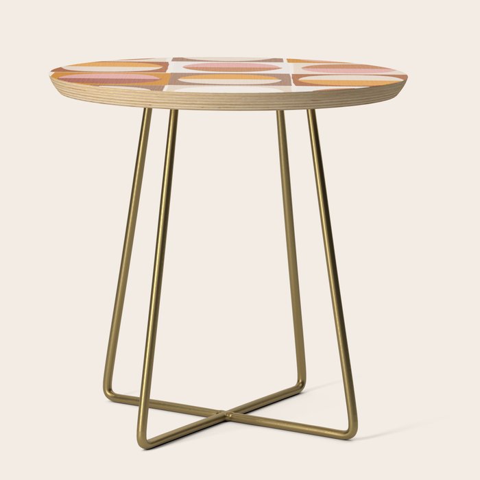 Minimal abstract sun and moon collage Side Table Gallery Image 1