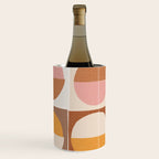 Minimal abstract sun and moon collage Wine Chiller Gallery Image 3