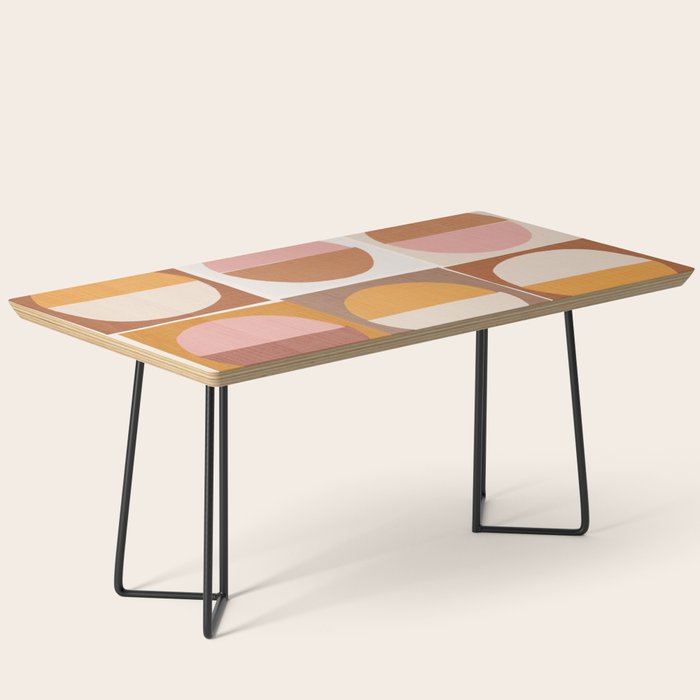 Minimal abstract sun and moon collage Coffee Table Gallery Image 1