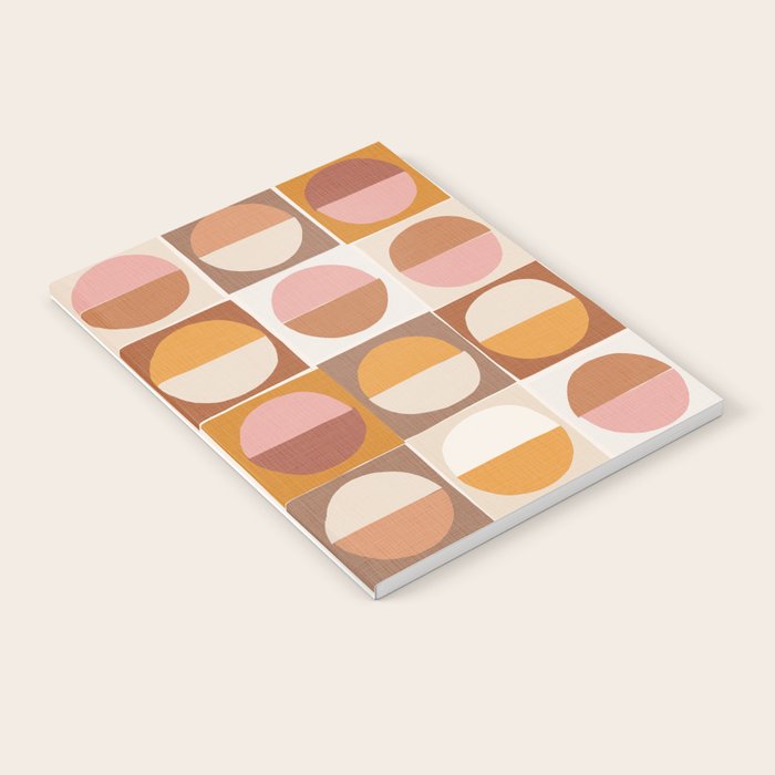 Minimal abstract sun and moon collage Notebook Gallery Image 1