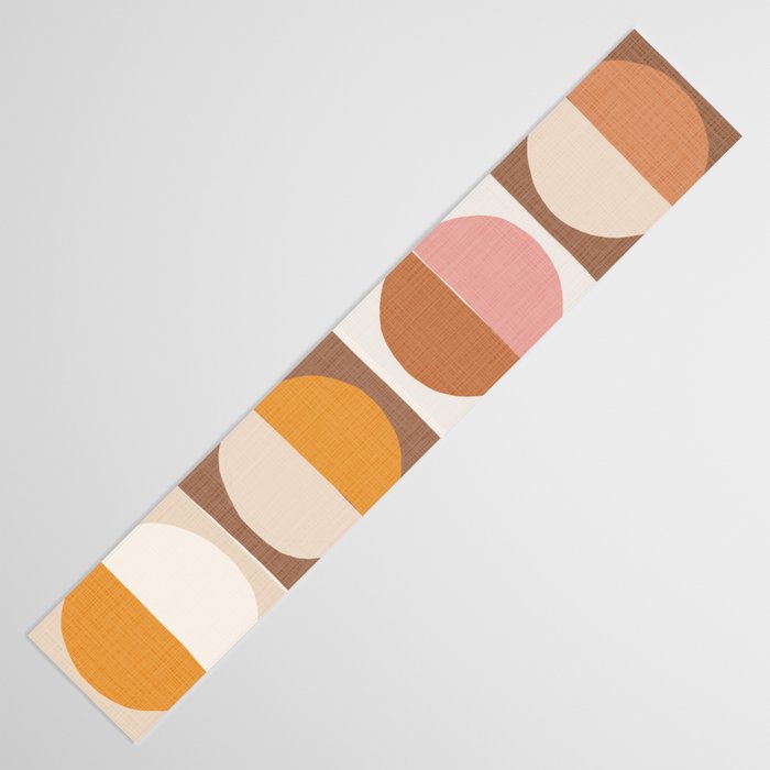 Minimal abstract sun and moon collage Table Runner Gallery Image 3