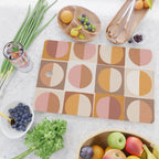 Minimal abstract sun and moon collage Cutting Board Gallery Image 2