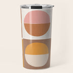 Minimal abstract sun and moon collage Travel Mug Gallery Image 1