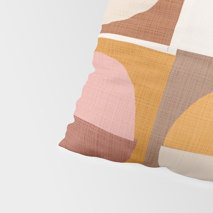 Minimal abstract sun and moon collage Pillow Sham Gallery Image 4