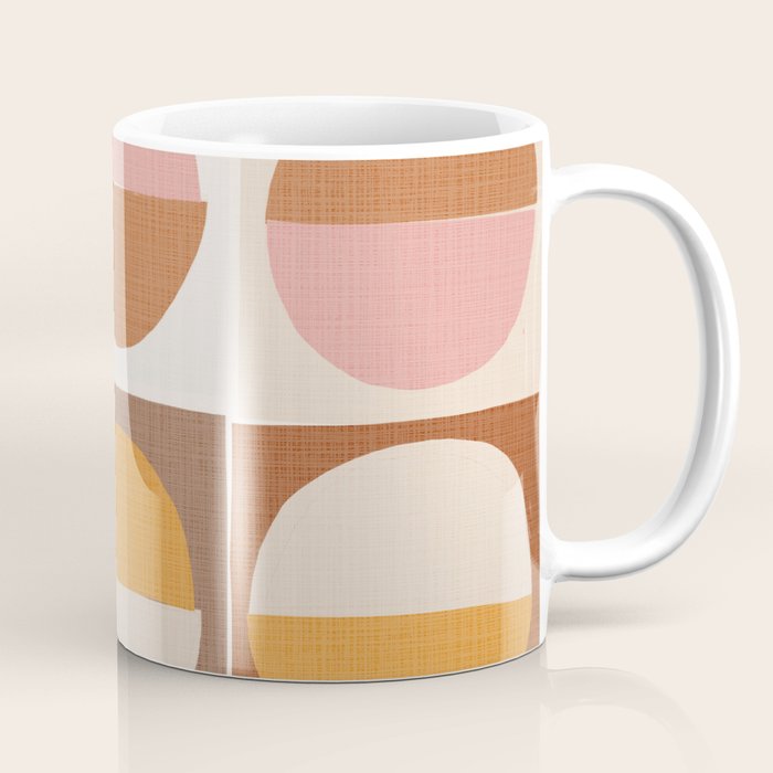 Minimal abstract sun and moon collage Coffee Mug Gallery Image 1
