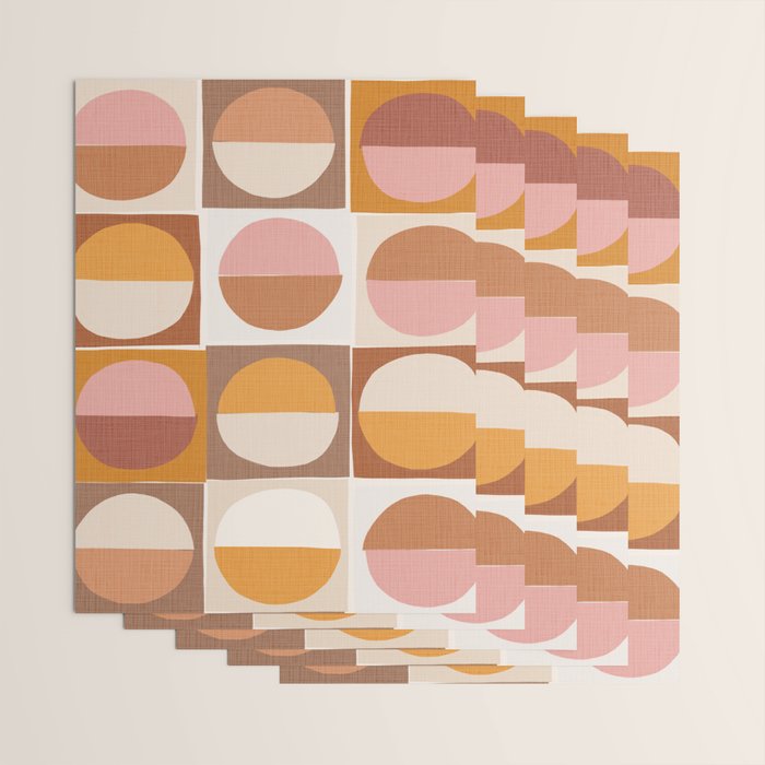 Minimal abstract sun and moon collage Wrapping Paper Gallery Image 3