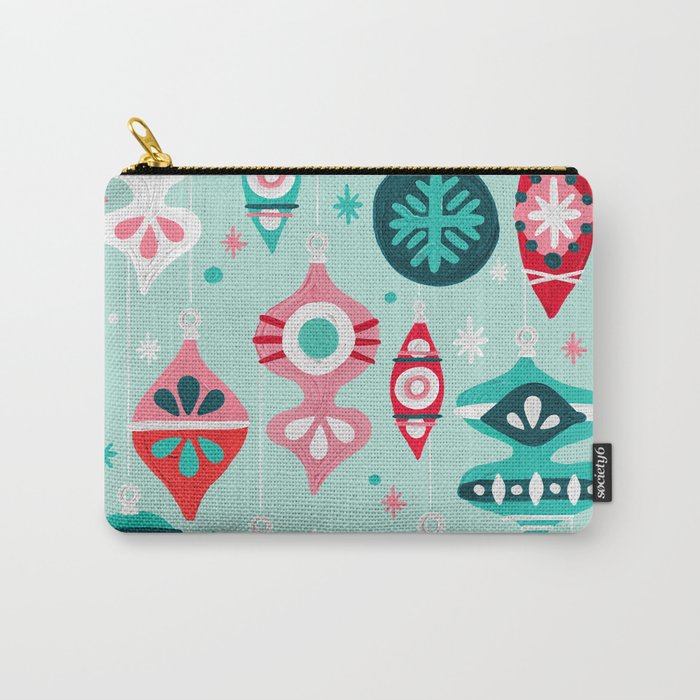 Christmas Ornaments - Mint Palette Carry All Pouch Gallery Image 1