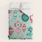 Christmas Ornaments - Mint Palette Duvet Cover Gallery Image 6