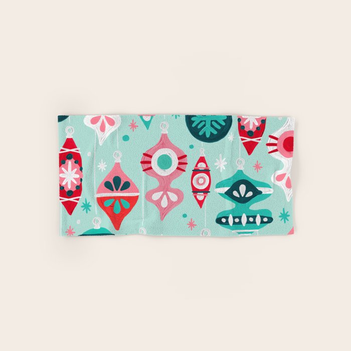Christmas Ornaments - Mint Palette Towels Gallery Image 1
