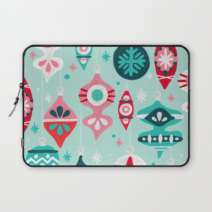 Christmas Ornaments - Mint Palette Laptop Sleeve Gallery Image 1