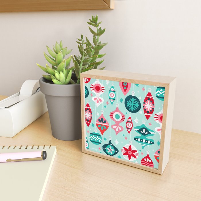 Christmas Ornaments - Mint Palette Mini Art Print Gallery Image 2