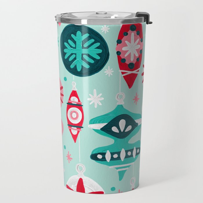 Christmas Ornaments - Mint Palette Travel Mug Gallery Image 2