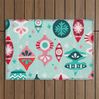 Christmas Ornaments - Mint Palette Outdoor Rug Gallery Image 1